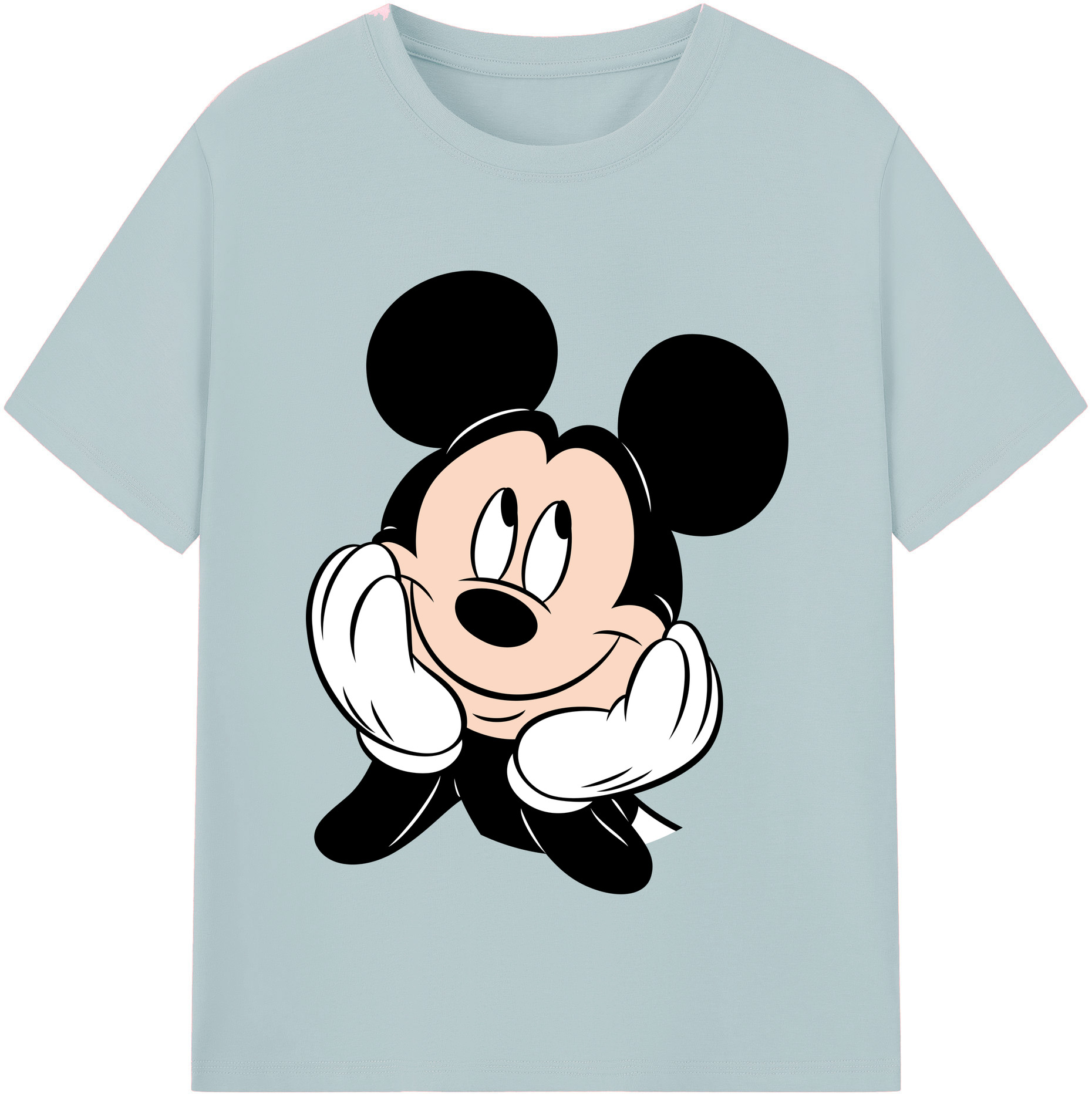 （画像用） ミッキーマウス Mickey Mouse 綿100％半袖Tシャツ（フロントプリント）